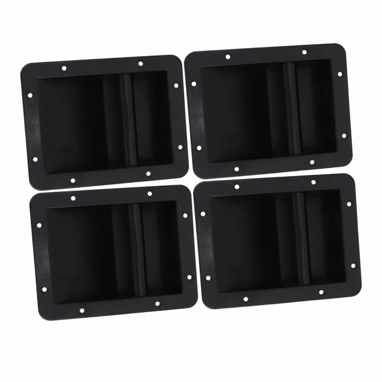 Uonlytech Poignées De Transport D'enceinte en Plastique Lot De 4 Robustes Universelles pour Haut-parleurs Installation Facile Usage Prolongé