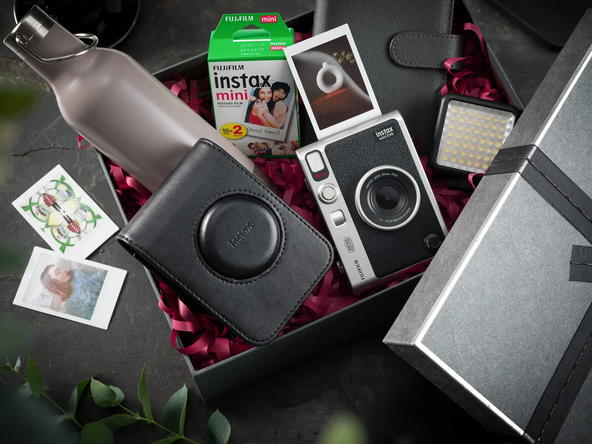 Instax Étui pour Appareil Photo Mini Evo Noir