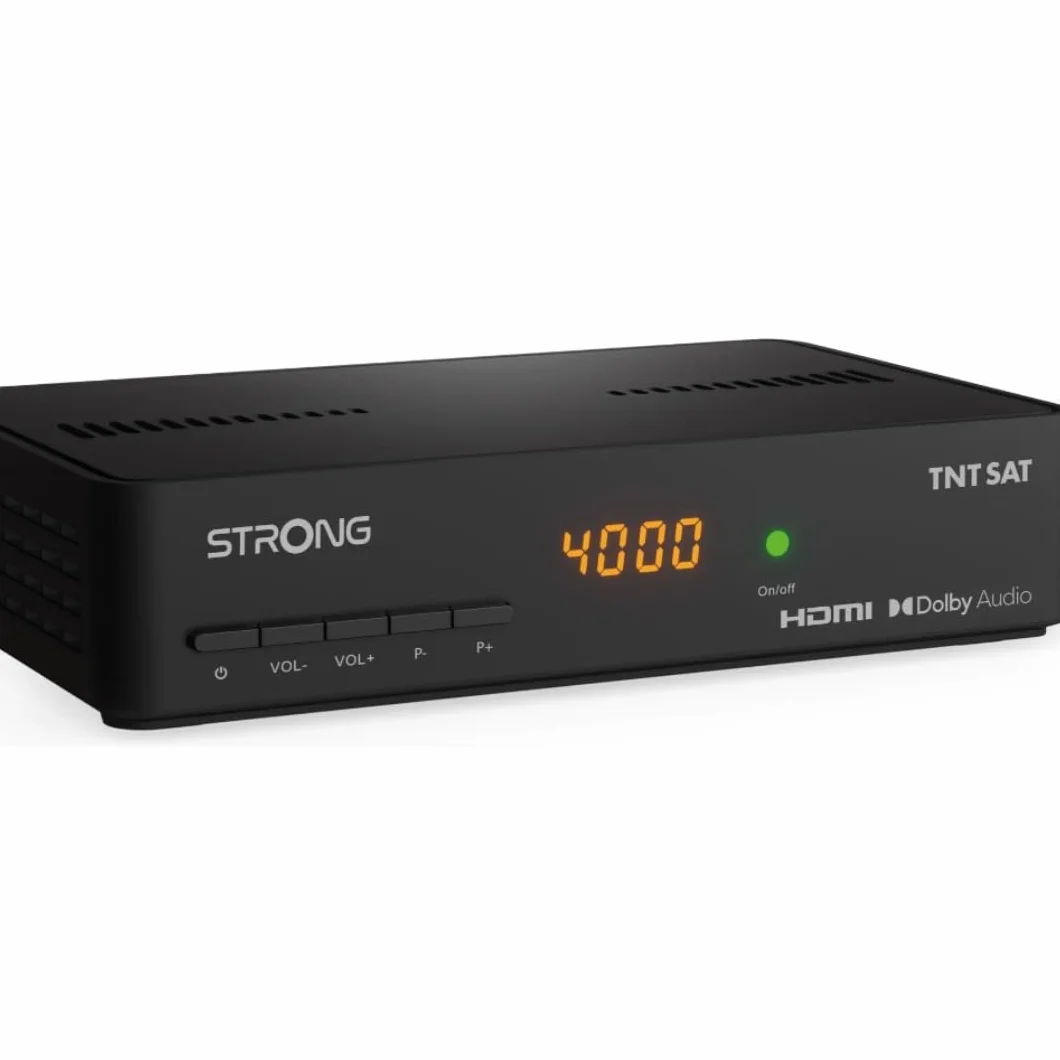 STRONG SRT7408 Décodeur TNT Satellite HD avec Carte TNTSAT Noir