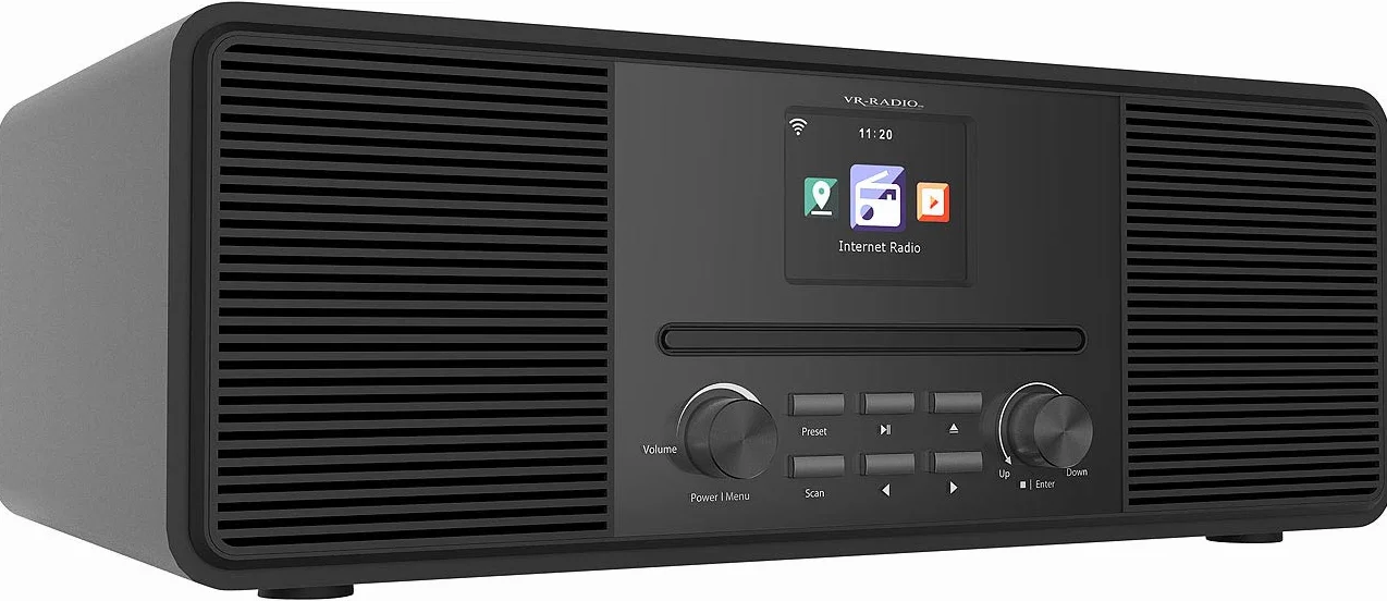 Radio Internet stéréo 20 W avec lecteur CD/DAB+/FM/bluetooth IRS-680 - Noir [VR-Radio]
