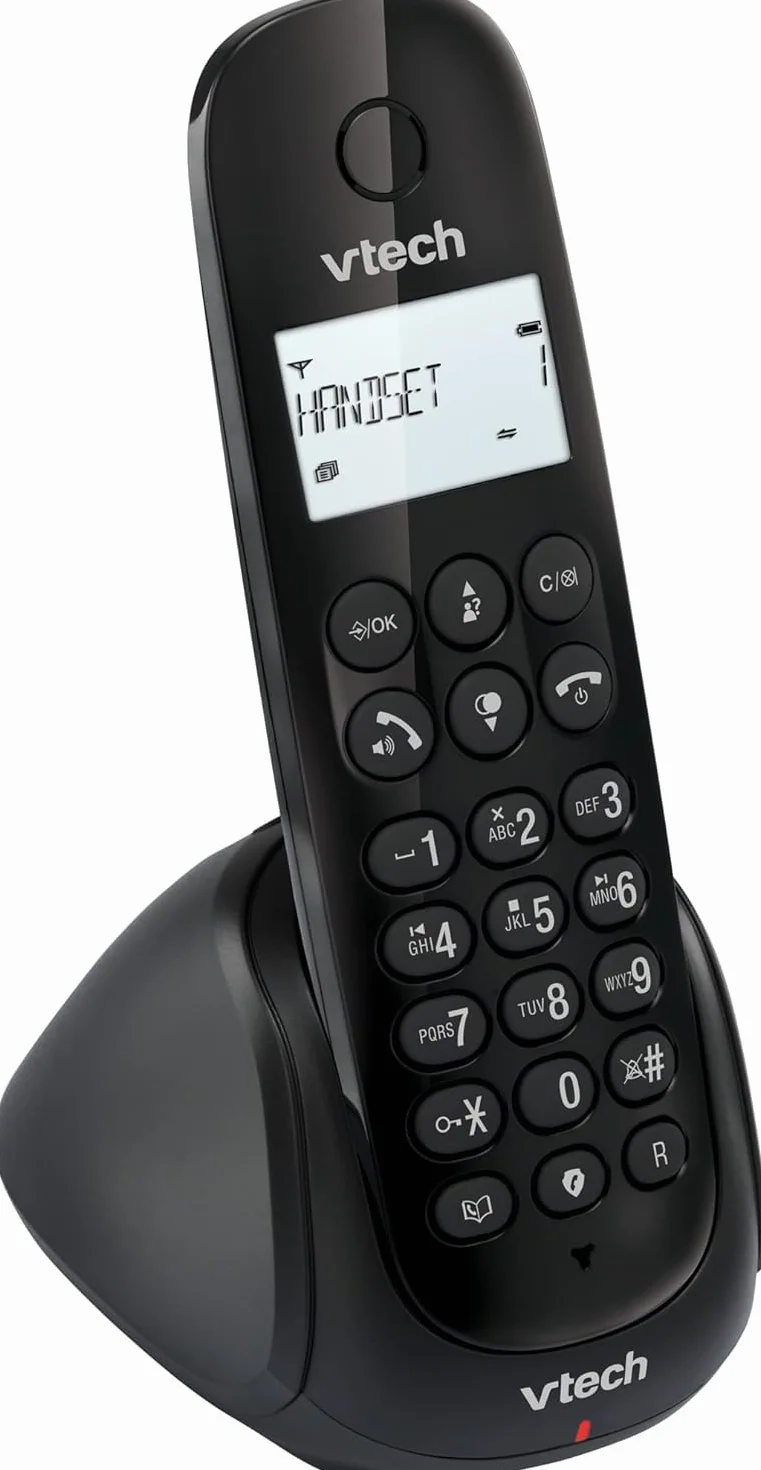 VTech CS1450 Téléphone sans Fil DECT avec Répondeur, Mains Libres, Blocage d'Appels, Identification de l'Appelant, Écran Rétroéclairé