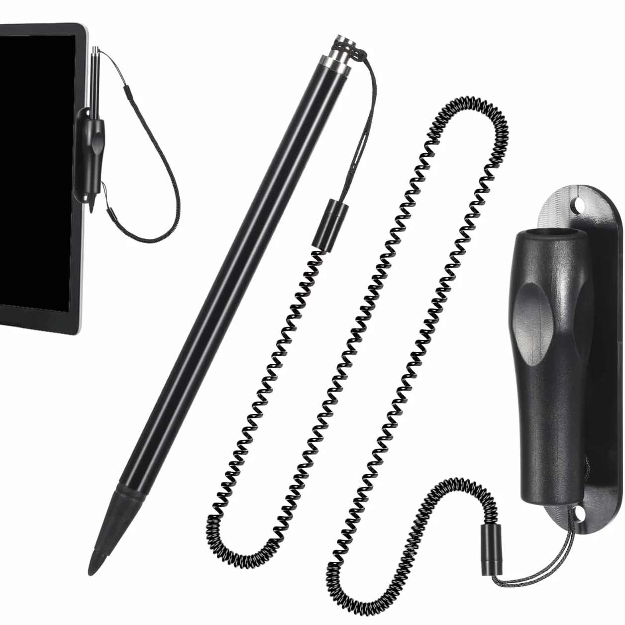 OSALADI Stylet Résistif avec Dragonne et Support pour Écrans Tactiles Stylo de Précision