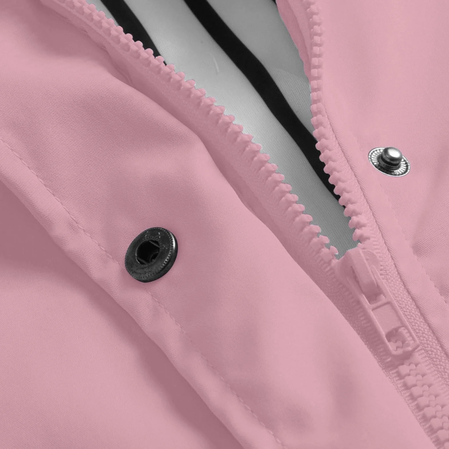 Veste De Pluie Femme Imperméable Court Manteau Capuche Randonnée Poches MOKBAY
