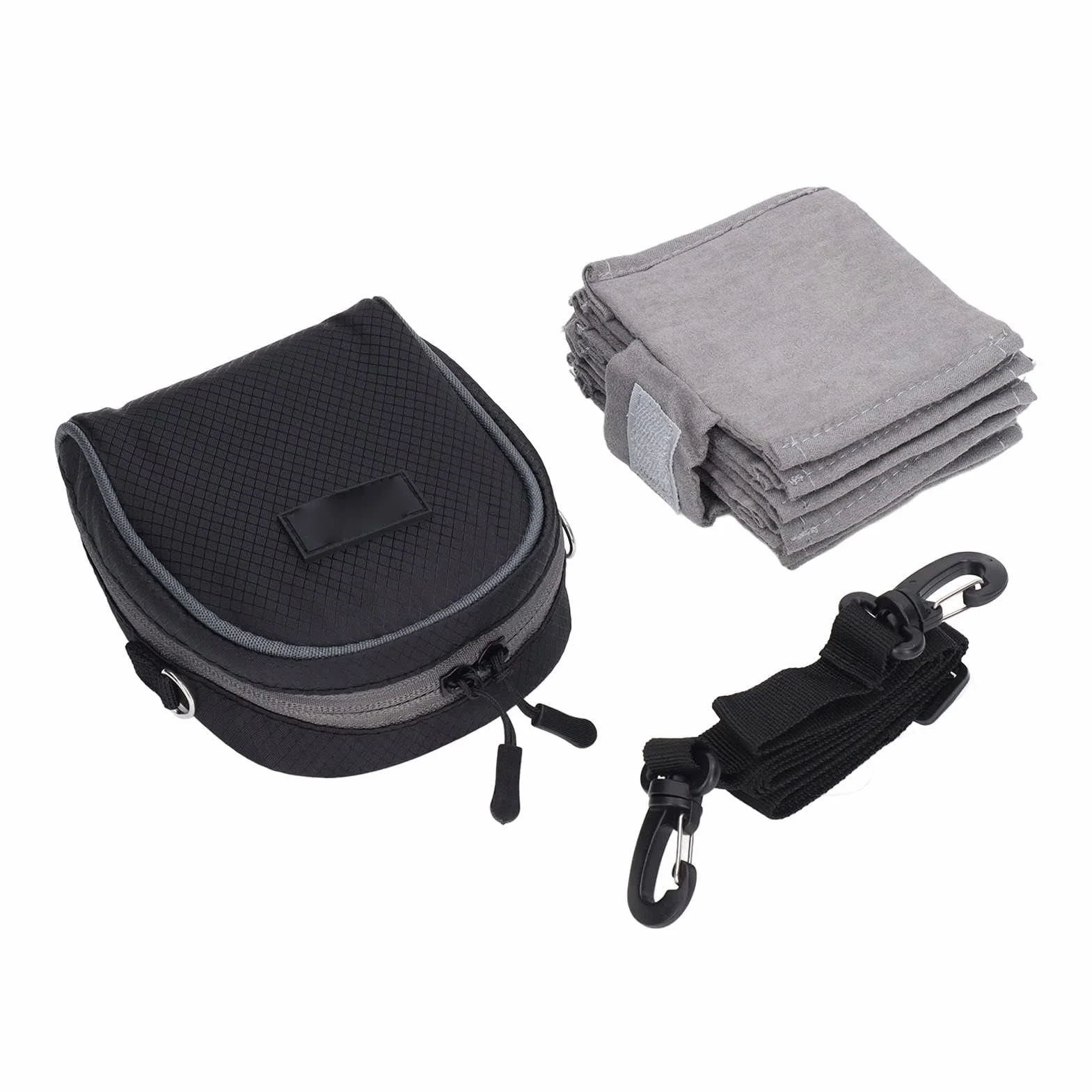 Dpofirs Pochette de Filtre D'objectif à 8 Poches pour Jusqu'à 95 Mm, Pochette de Filtre D'objectif de Voyage, étui de Filtre étanche à la Poussière et à l'eau avec Bandoulière