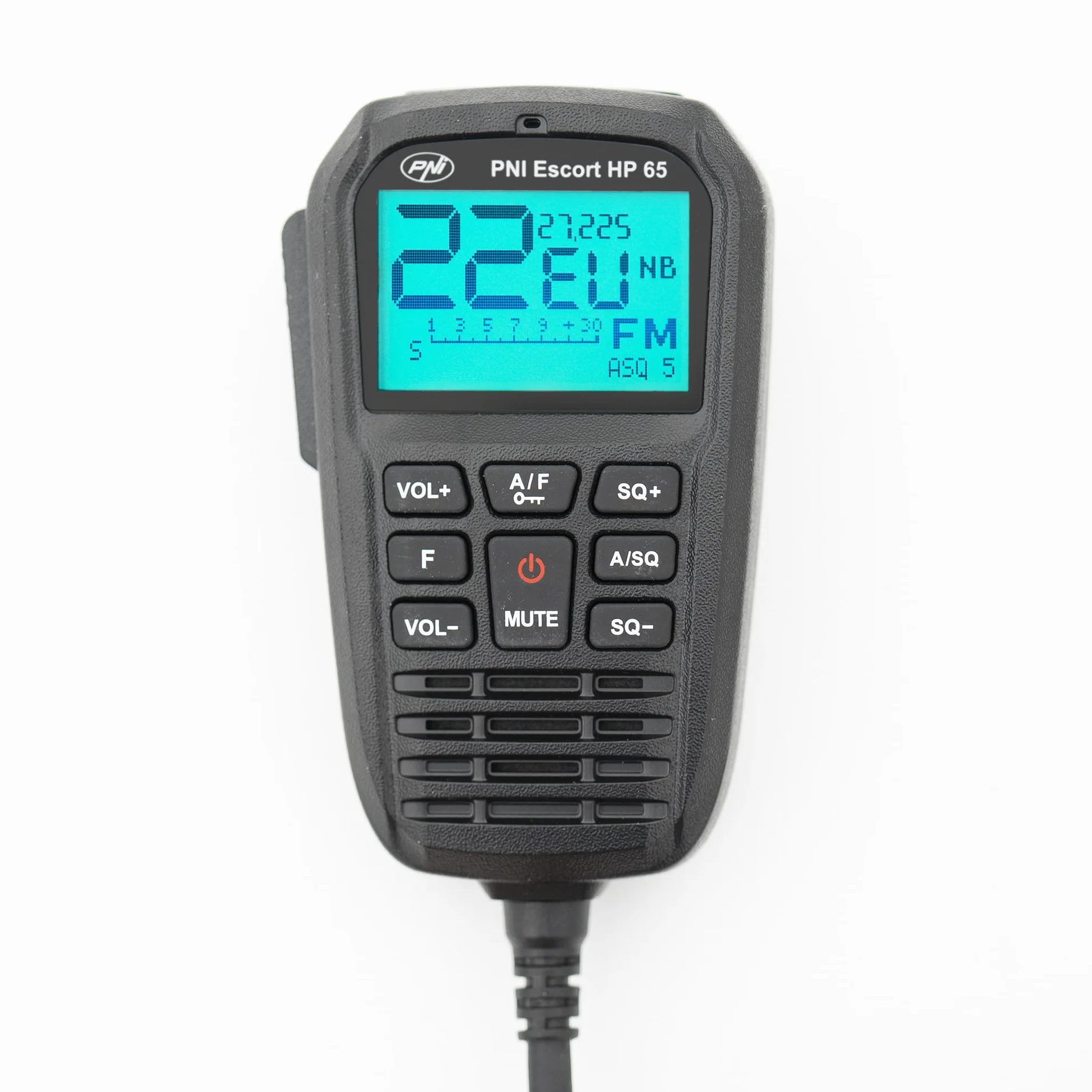 PNI Escort HP 65 ASQ Radio CB Multi-Normes Anti-Bruit 12V-24V
