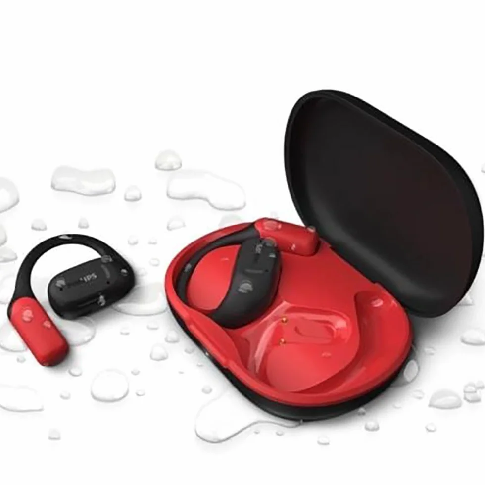 Philips TAA6709 Écouteurs de Sport Bluetooth sans Fil True Wireless à Conception Ouverte - Noire