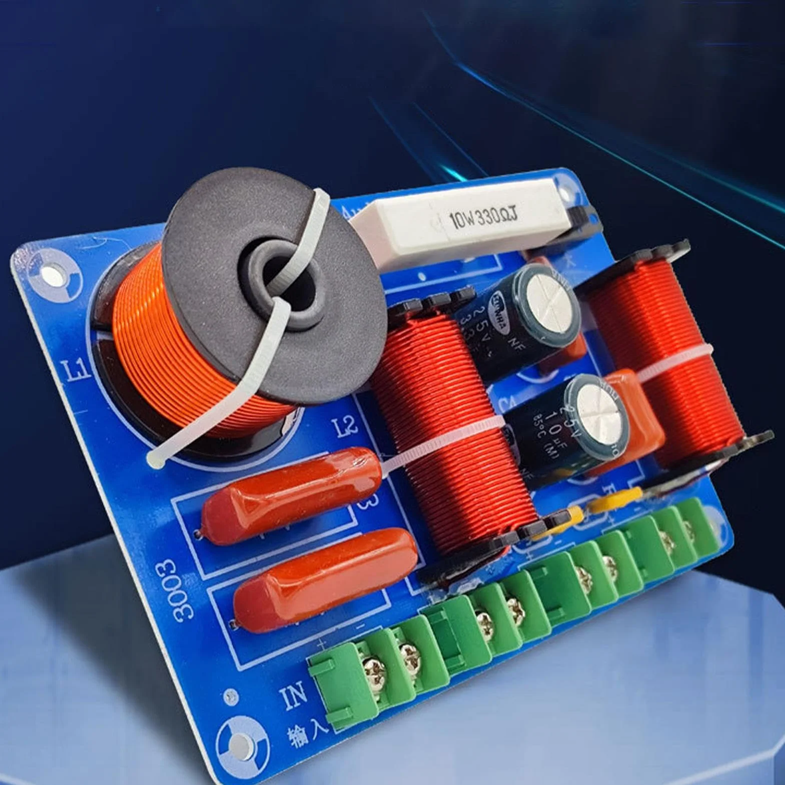 Generisch Filtre Passif - Gamme de fréquence de Tweeter Audio - Séparateur de fréquence Compact multivoies Haute Performance pour Une optimisation de la clarté Lors de la Modification du système