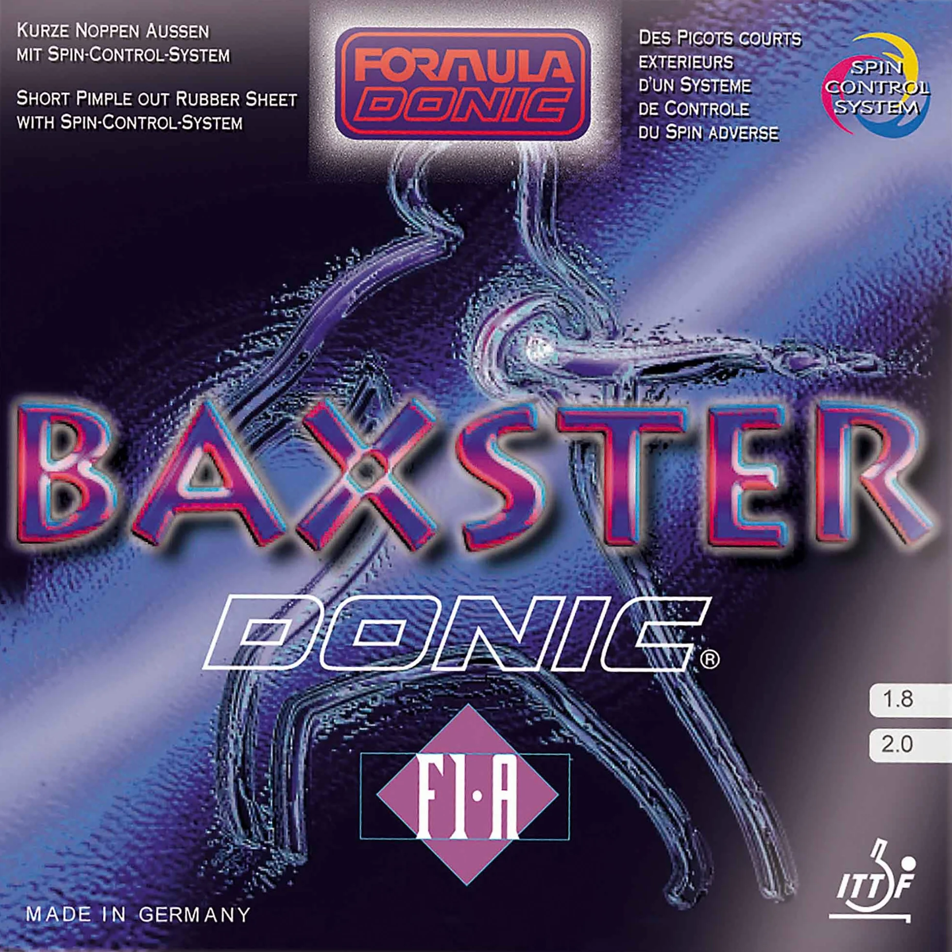 Baxster F1-A Donic Caoutchouc 1,8 mm Rouge