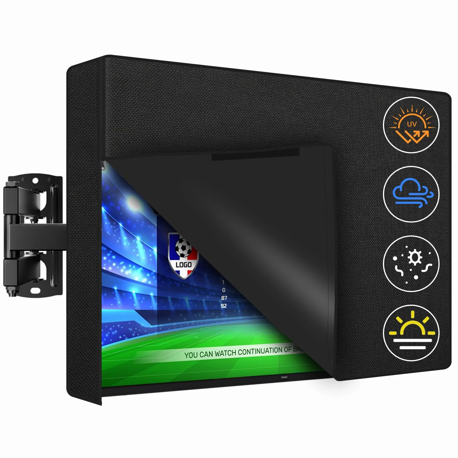 Housse de Protection pour TV d'Extérieur 40-43 Pouces, Tissu Oxford 600D, Étanche, Anti-Poussière