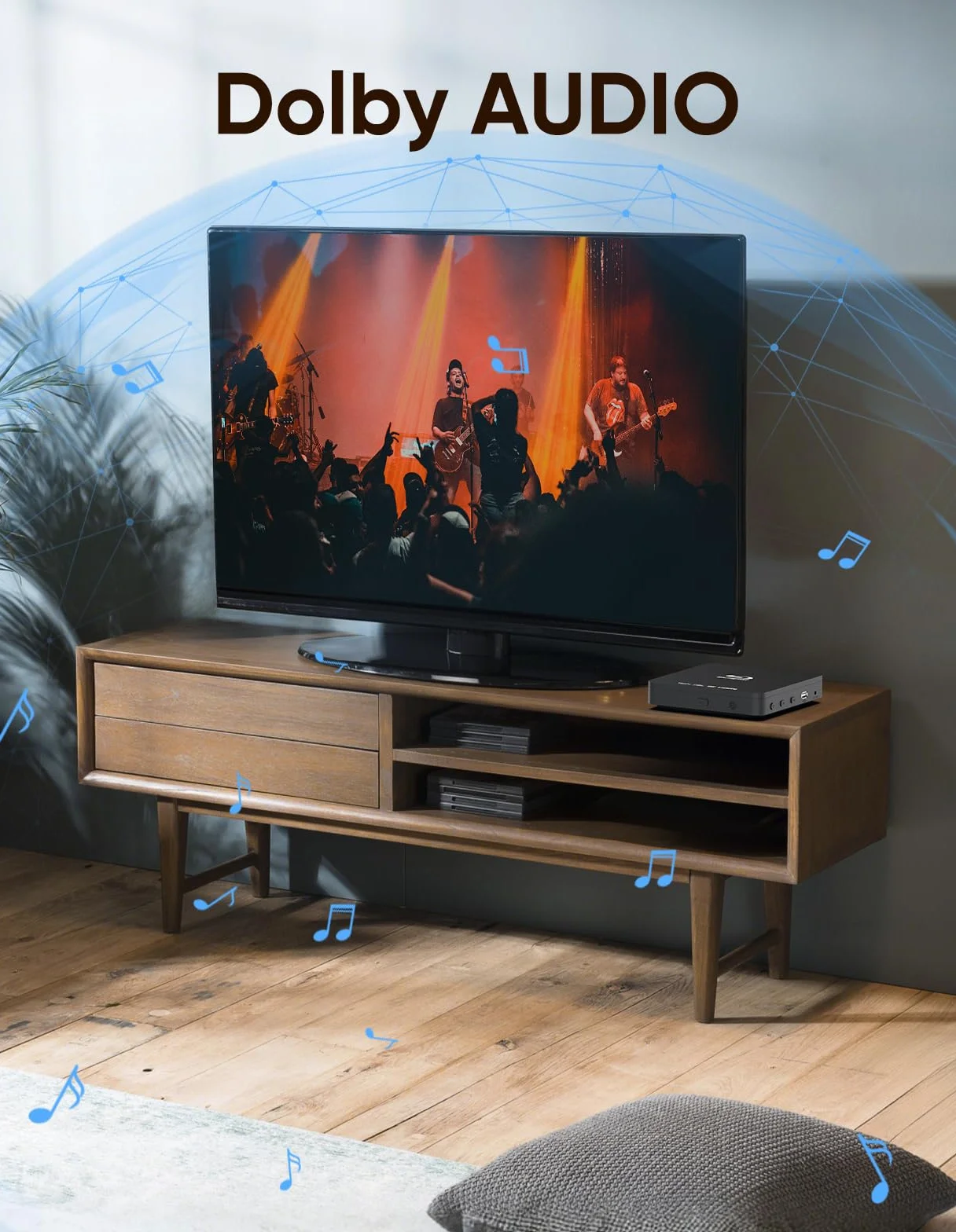 Lecteur Blu Ray 1080P Blu Ray pour home cinéma - Lecture de tous les DVD et région B 2 Blu Rays - Prise en charge d'une clé USB 128 Go avec sortie HDMI et AV - Convertisseur PAL NTSC et câble de