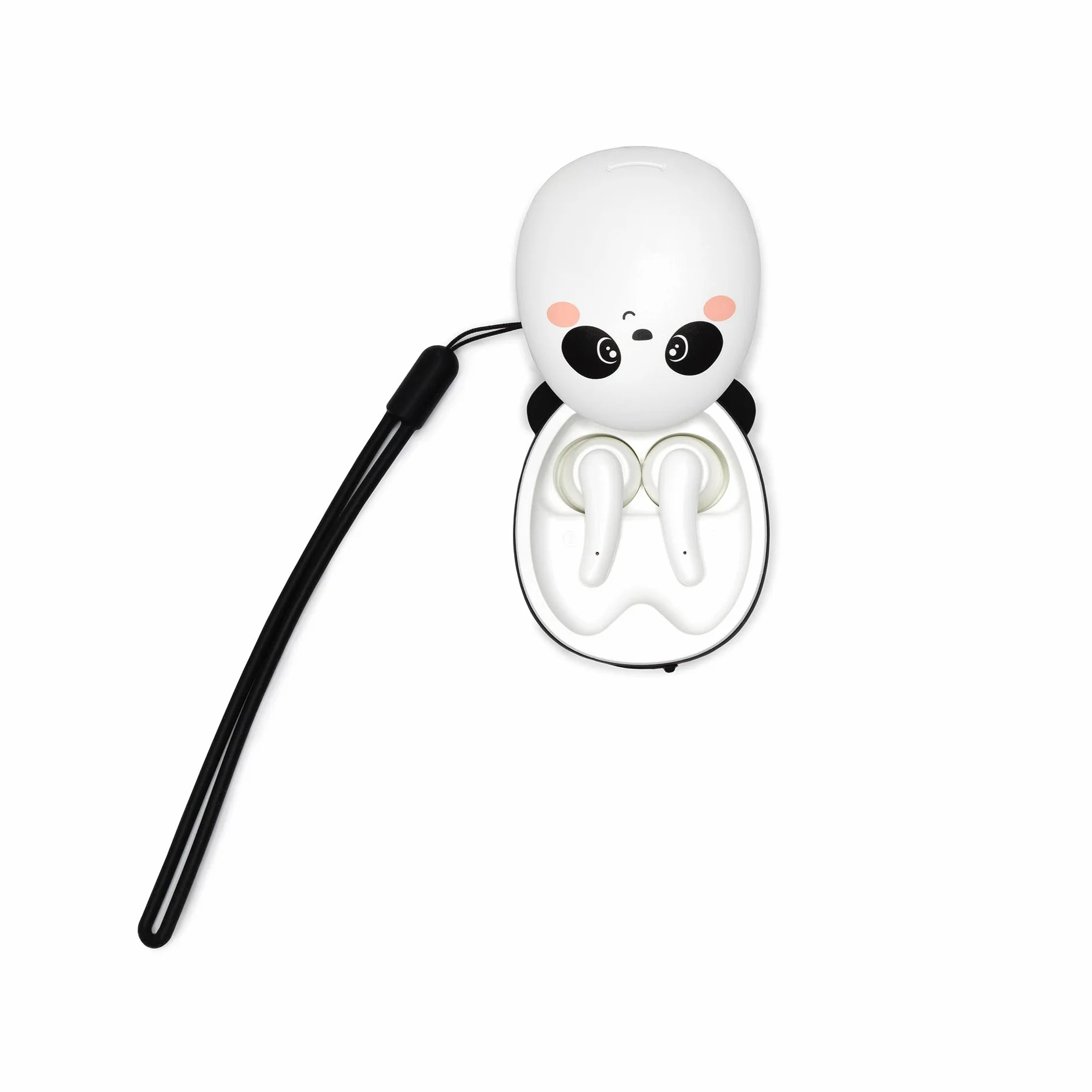 LEGAMI - Écouteurs Bluetooth, Thème Panda, Casque sans Fil, Connexion Automatique iOS et Android, Double Microphone Intégré, Capteur Tactile, Câble de Chargement Inclus
