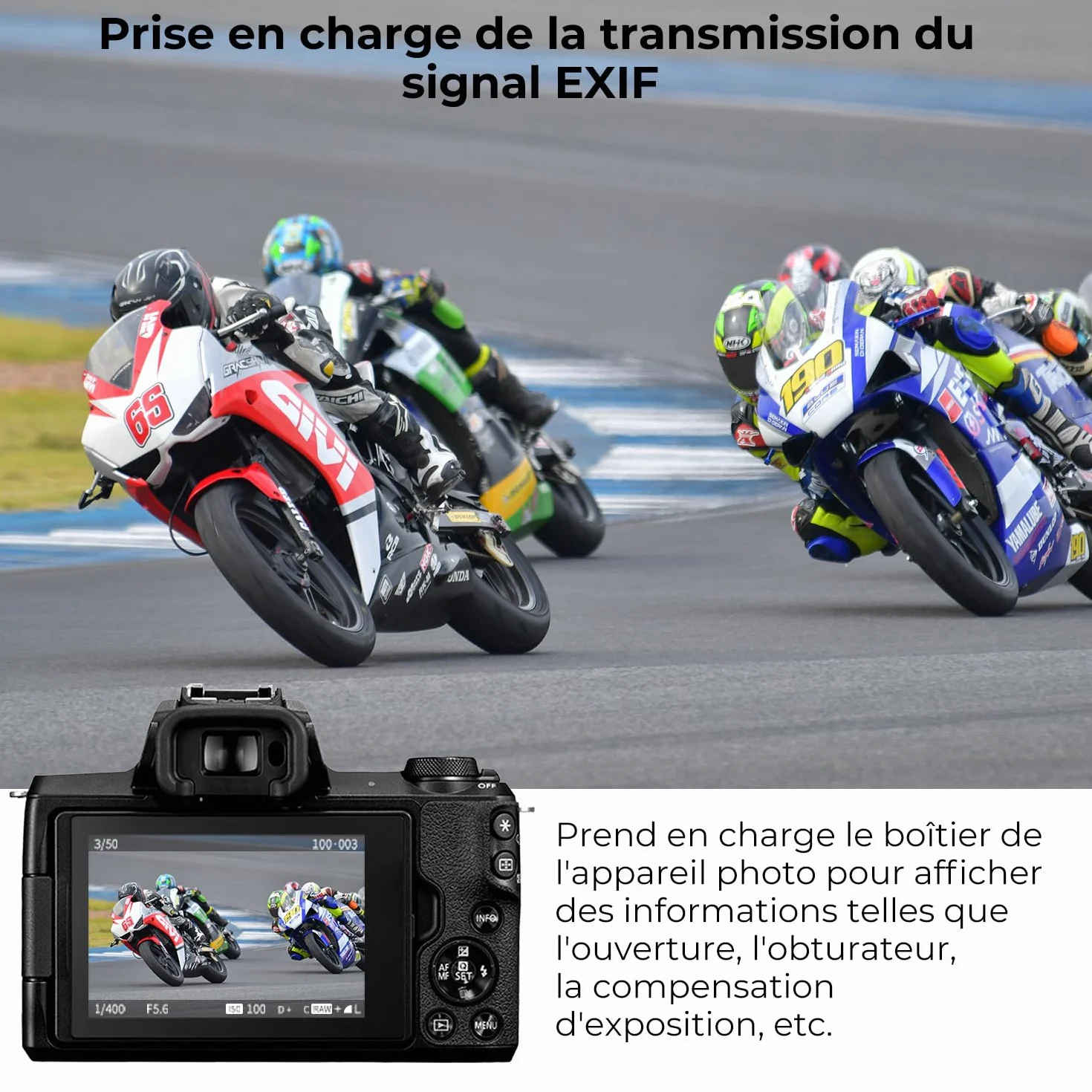 K&F CONCEPT compatibile Con Canon Auto EF/EF-S vers EOS R Adaptateur Métal avec Autofocus avec étui de Protection