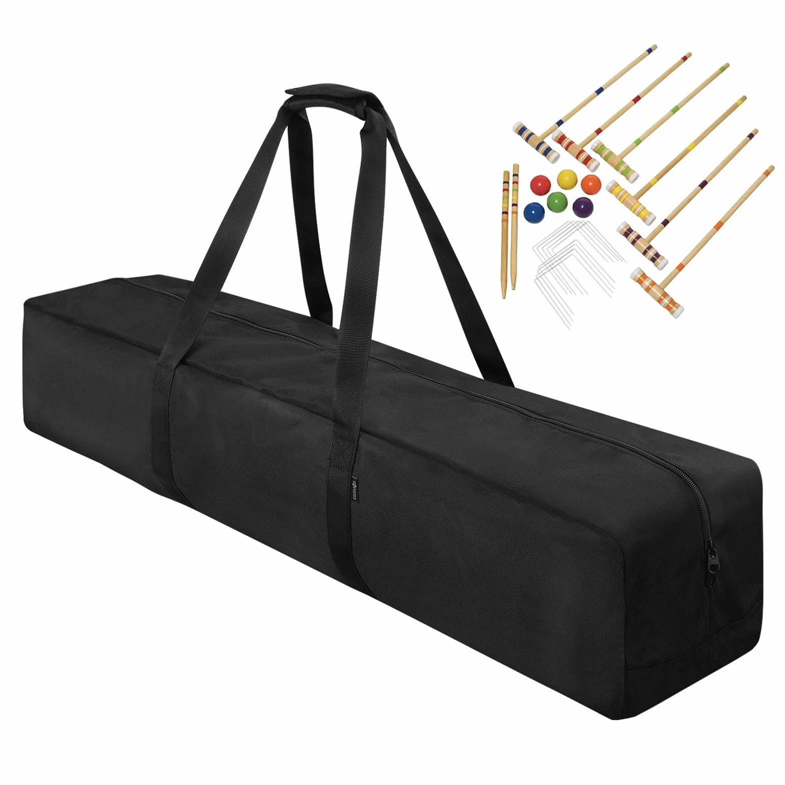 Sac de croquet – Sac de transport d'équipement de sport robuste, grande poignée pour pelouse en plein air