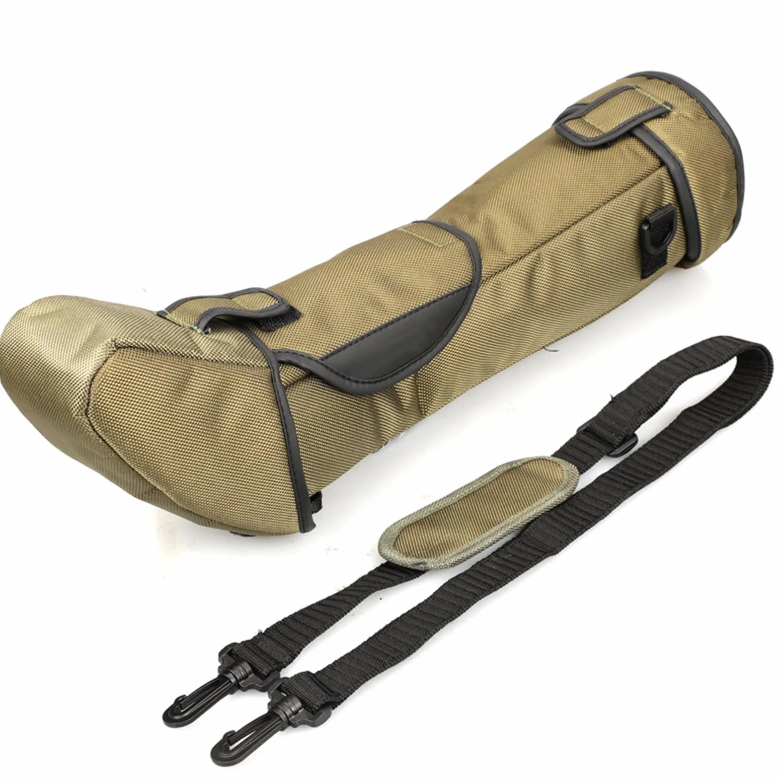 Étui pour Longue Vue Souple HD avec Bandoulière Dégagement Rapide Sac de Transport Télescope 100mm Vert