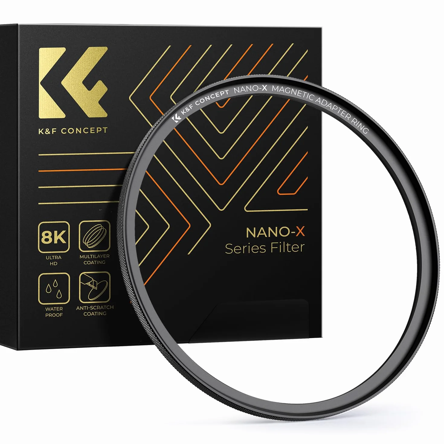 K&F CONCEPT Bague Magnétique pour Filtre 77mm Système Installer Rapide
