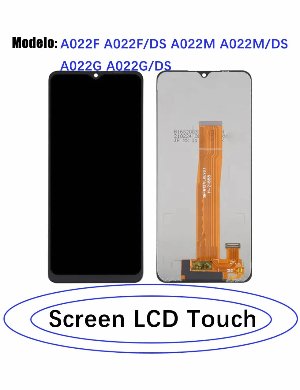 Remplacement d'écran pour Samsung Galaxy A02 A022F A022F/DS A022M A022M/DS A022G A022G/DS LCD Affichage Tactile Numériseur Assemblage + Outils