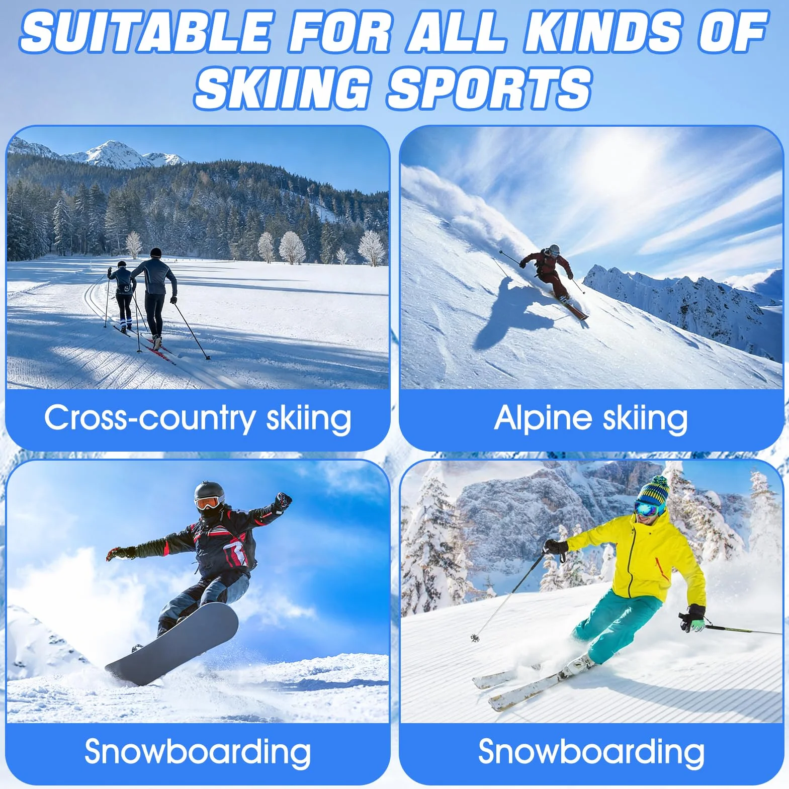 Fart Ski Kit 75g, Fartage Ski - Applicateur en Liège, Convient aux Skis et Snowboards