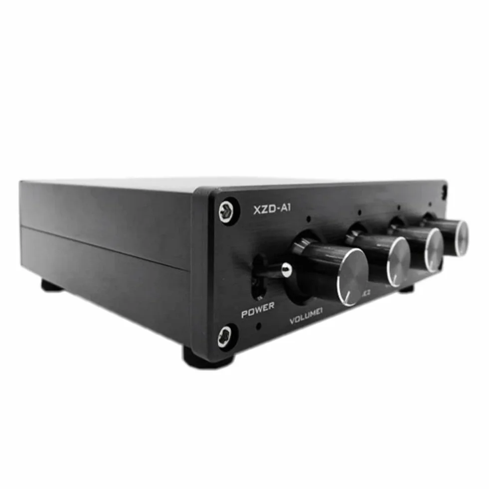 Hub Distributeur Audio HiFi 1 Entrée 4 Sorties Commutateur Source Argent