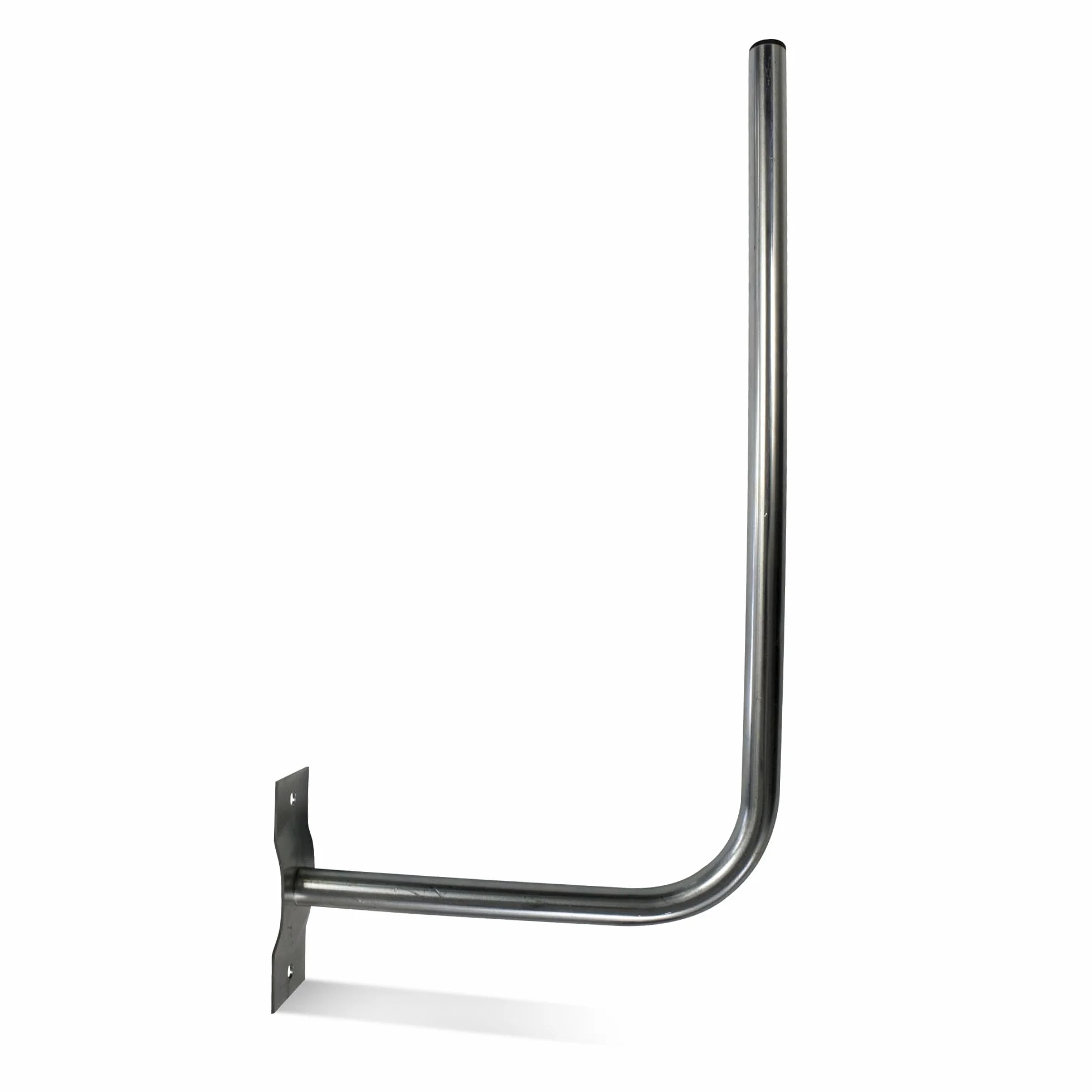 DOJA Barcelona | Fixation Antenne | Pack 1 | mat Parabole Mural en L | Ø25mm | 30X58cm | Suport Antenne En Acier | Accessoires De Fixation | Pour Support Mural TV et Mat Parabole Satellite