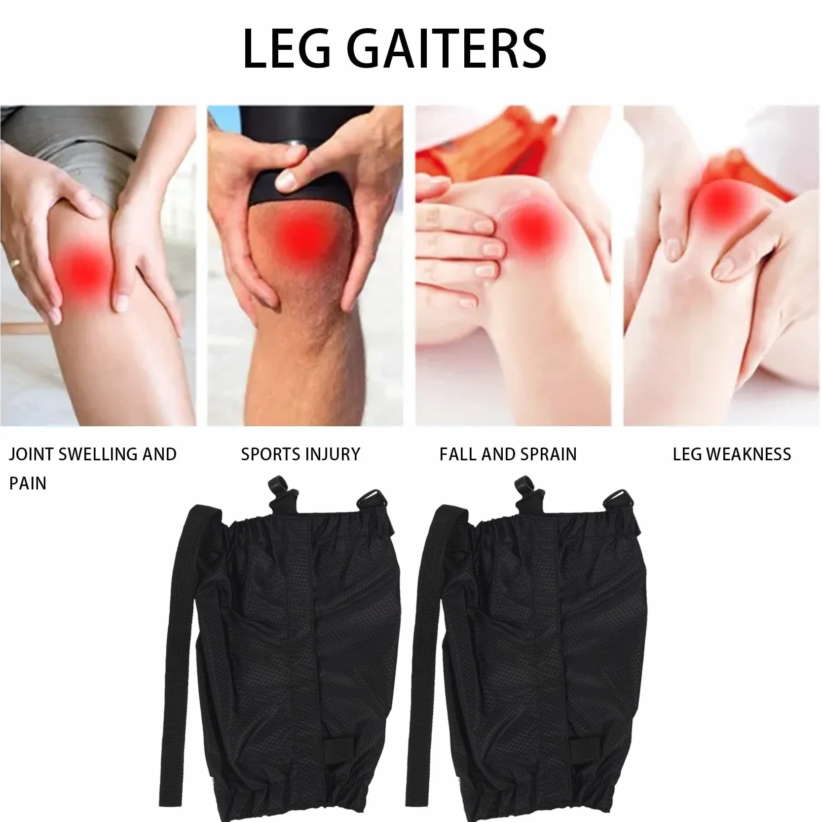 Manchettes de jambe imperméables anti-déchirure pour extérieur randonnée escalade chasse
