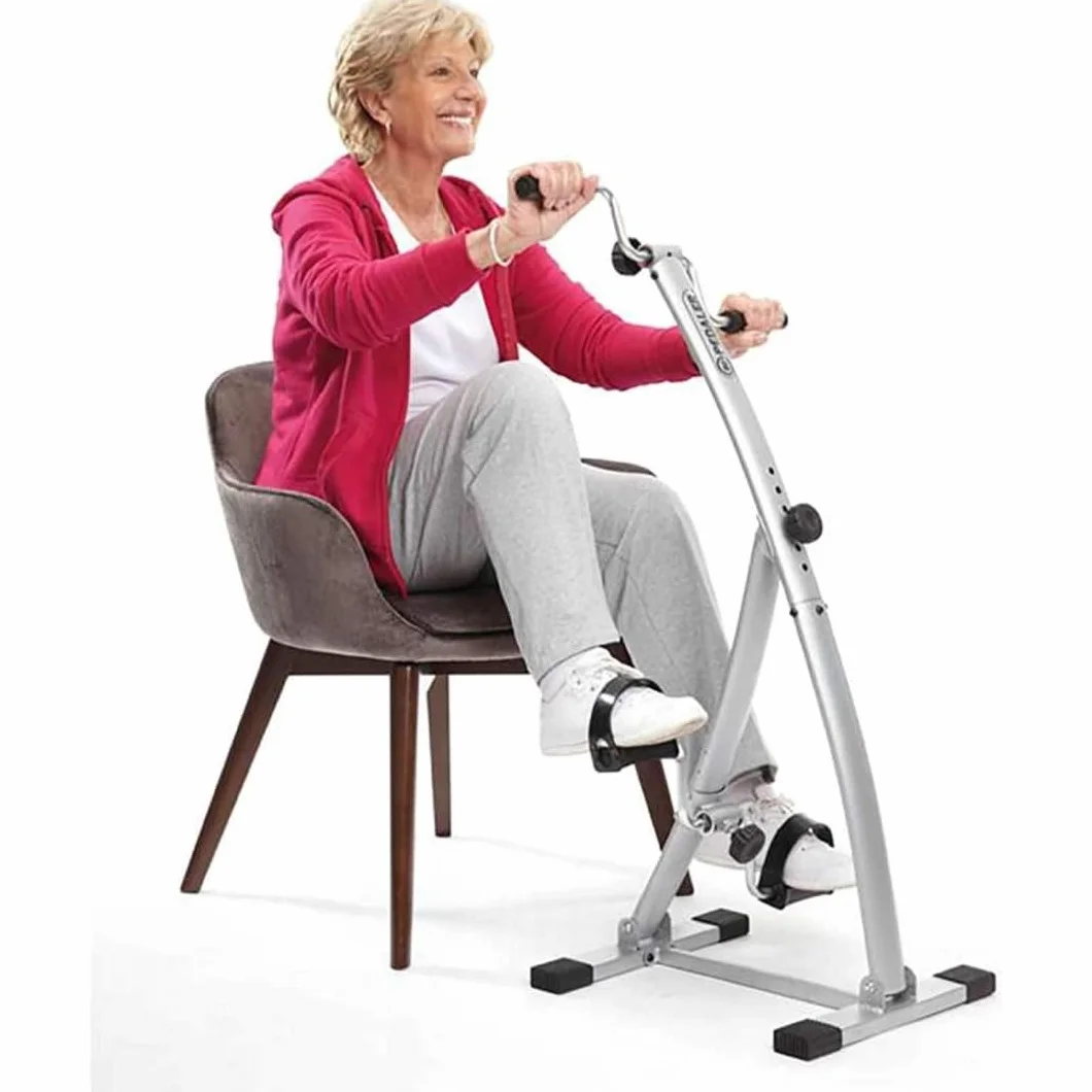 Bi Pedaler Original Vélo d'entraînement Pliable Double Action 6 Hauteurs Exercice Bras Jambes