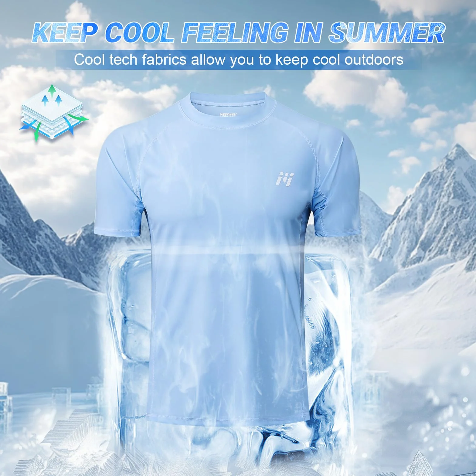 MEETWEE Rashguard Homme Anti-UV UPF 50+ Manches Courtes Longues Séchage Rapide Léger Surf Plongée