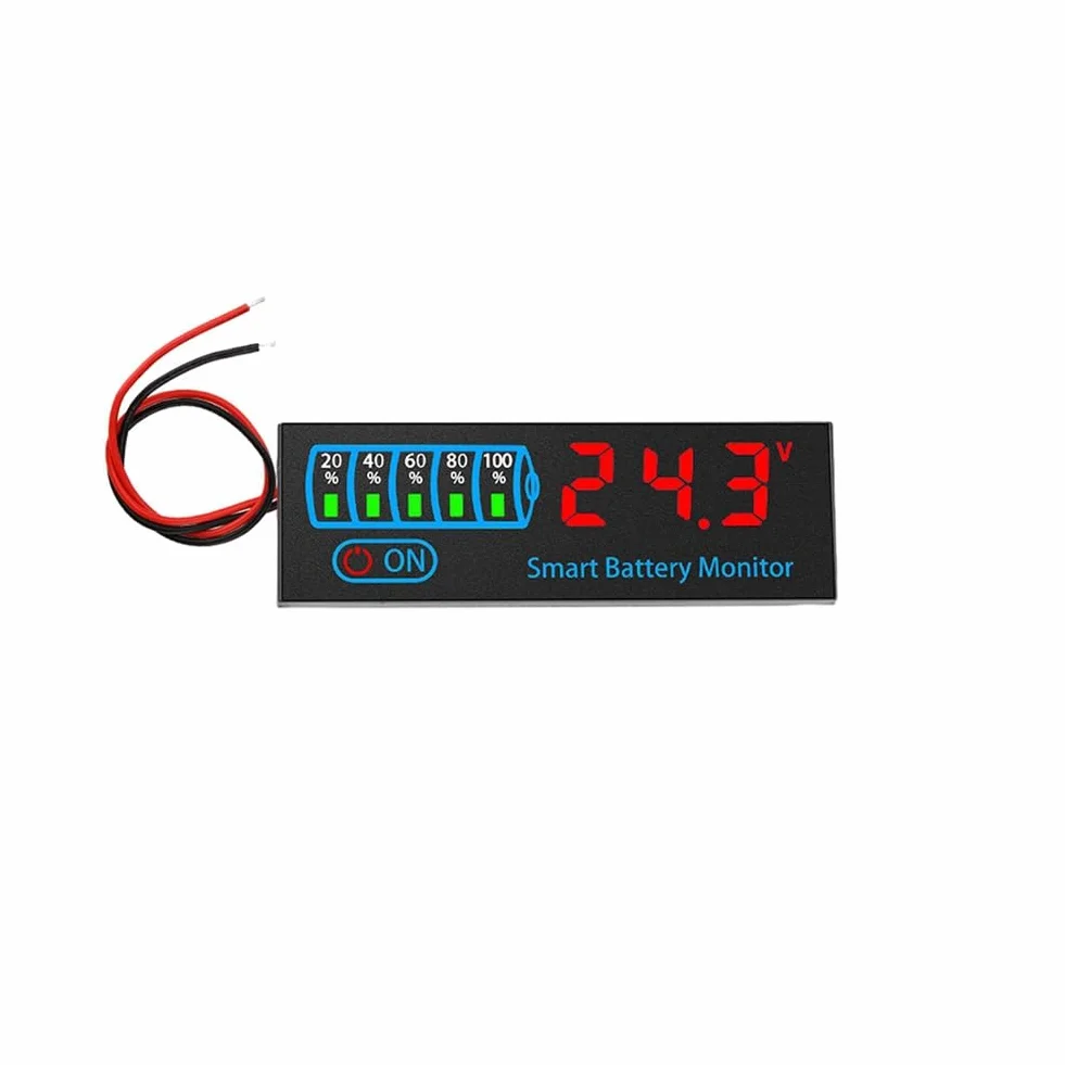 18650 Li-Ion Lipo Lithium Test 7-55V Acide Batterie Indicateur de Niveau Testeur LEDAffichage Compteur Module Capacité Tension Compteur,C