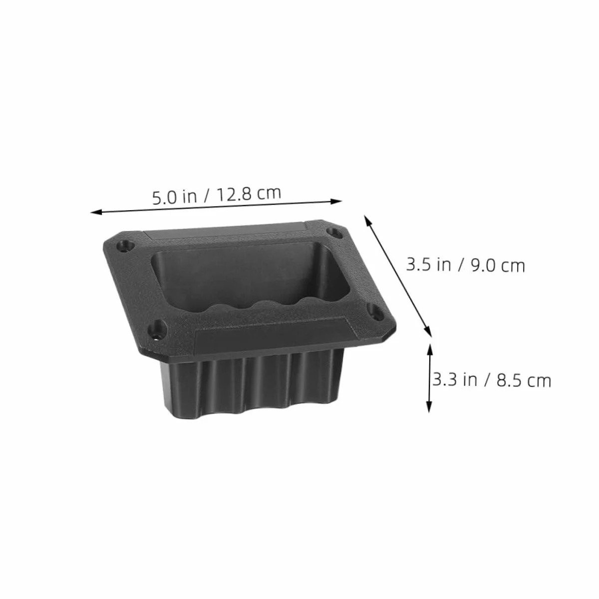 Poignée de Haut-Parleur Résistante aux Chocs en Plastique Noire 12 Pièces Facilite Le Transport Poignée Latérale Encastrée Robuste pour Caisse de Haut-Parleur Lors D'événements