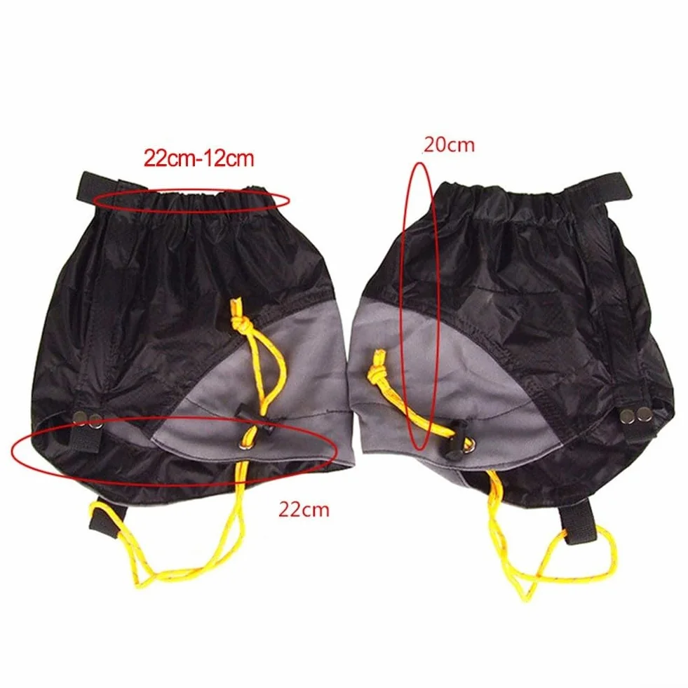Guêtres de randonnée imperméables homme femme 20D silicone boucle camping escalade trekking ski