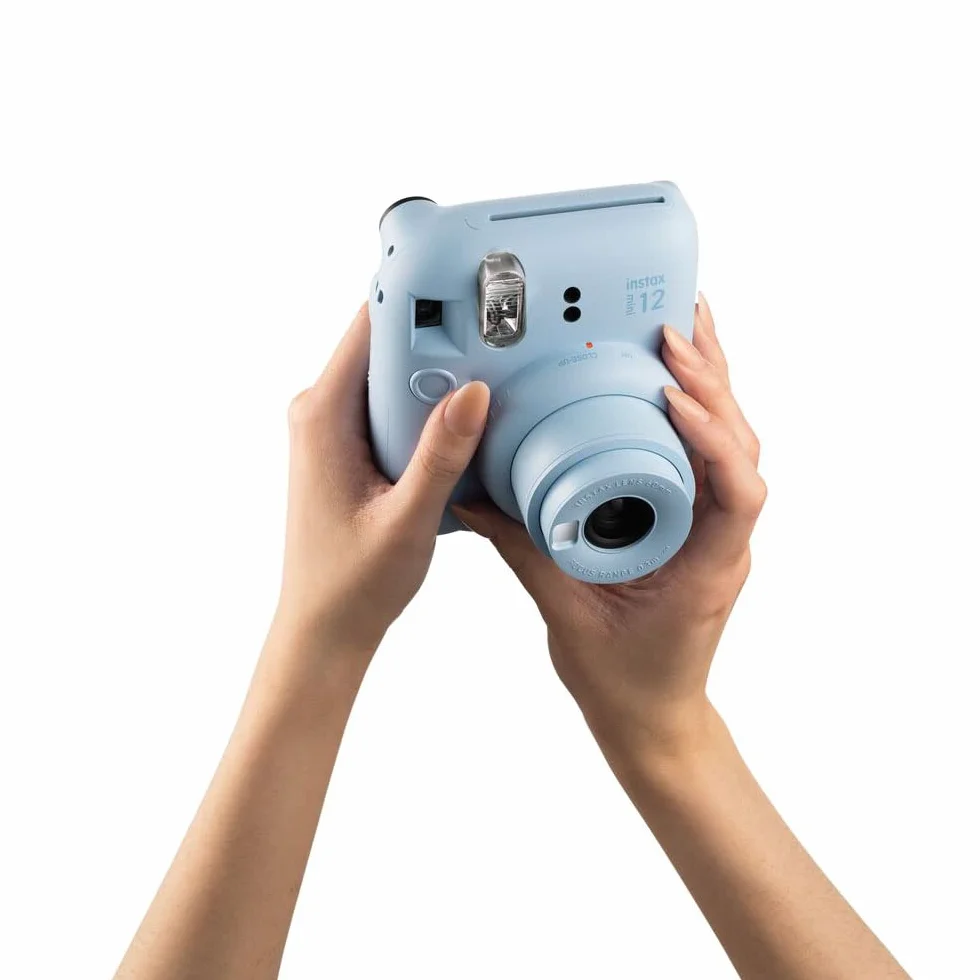 Fujifilm Instax Mini 12 Appareil Photo instantané avec Pack de 40 pellicules – Bleu Pastel