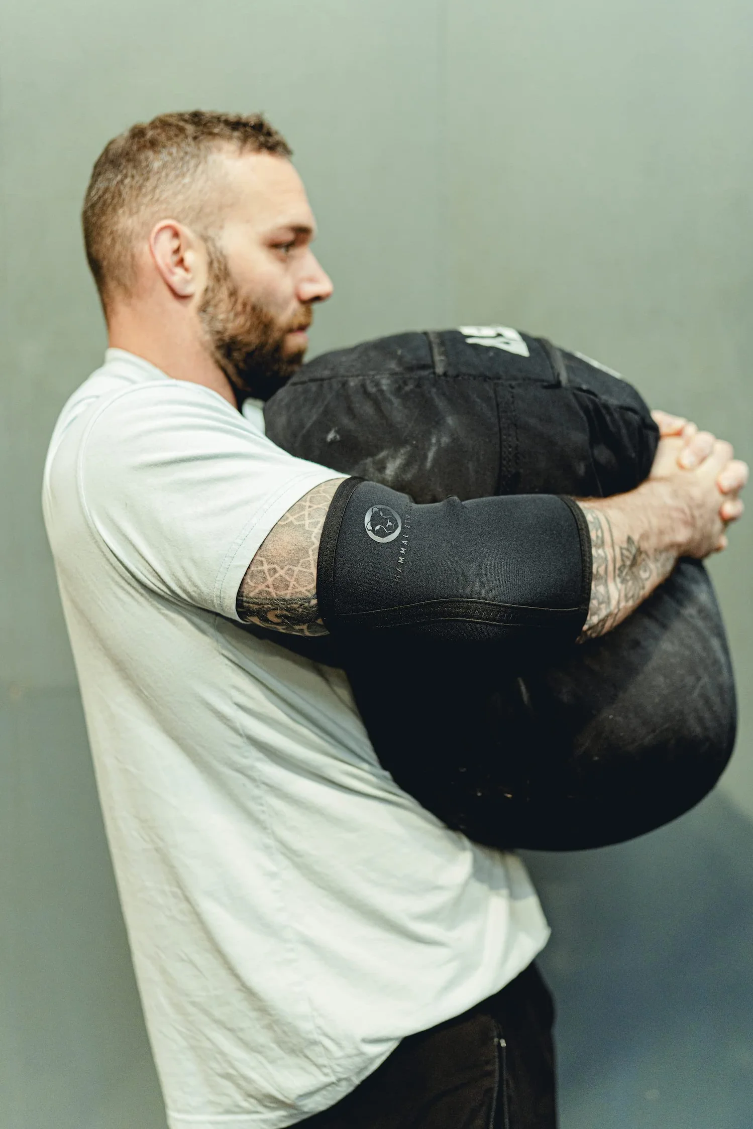 Mammal Strength Coudières V2 en néoprène 5 mm Noir Compression Haltérophilie Gym (S)