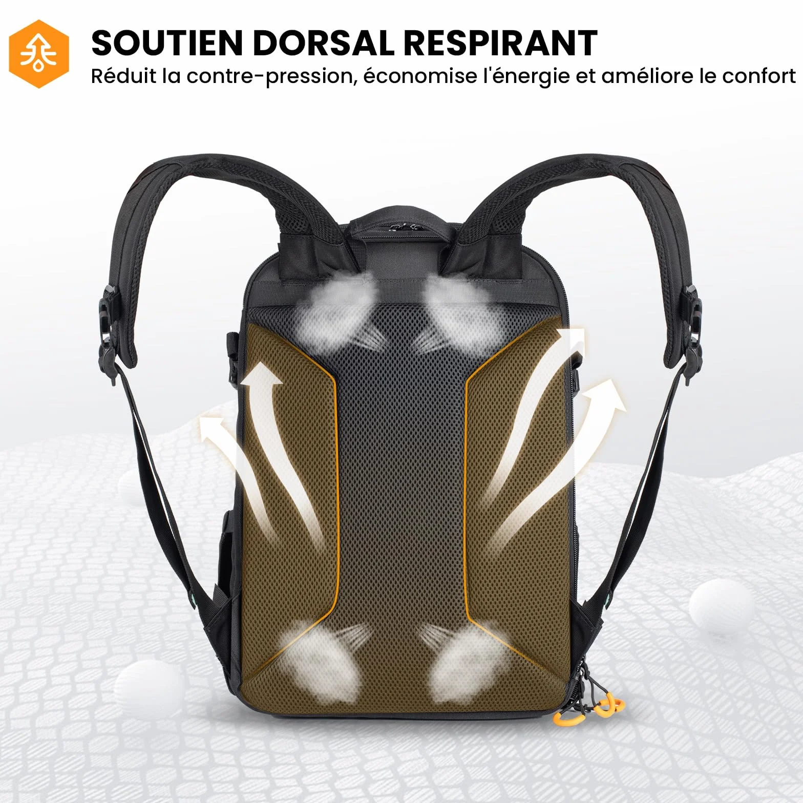 TARION Sac à Dos pour Appareil Photo 15L- Sac Photo avec Compartiment Ordinateur Portable 15,6" et Housse Imperméable | Pour Photographe, Randonnée et Voyage (PBL)