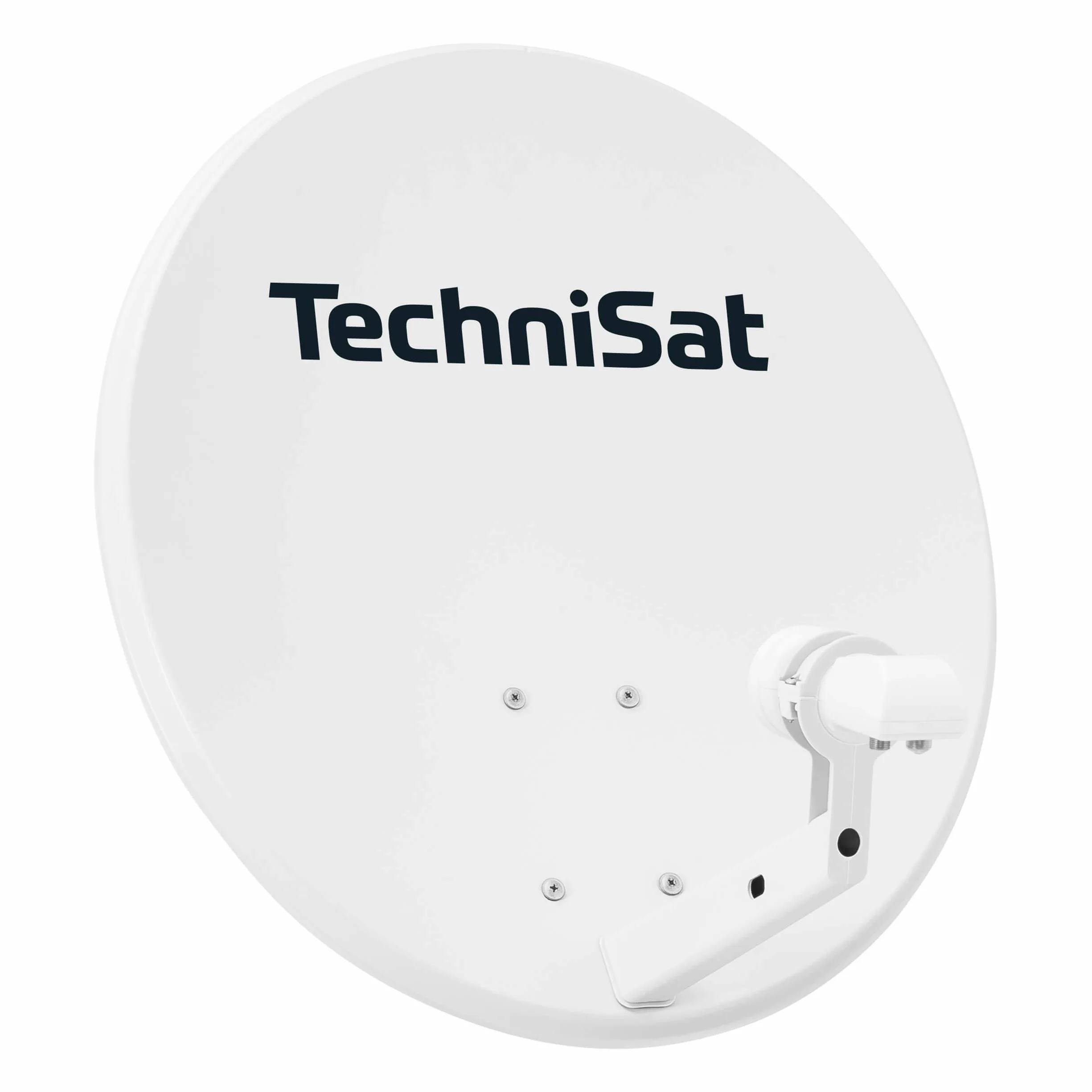 TechniSat TECHNITENNE 60 - Antenne parabolique pour 2 participants (Installation Satellite numérique de 60 cm, kit Complet Comprenant avec Support de mât et LNB Twin Universel) Gris Clair
