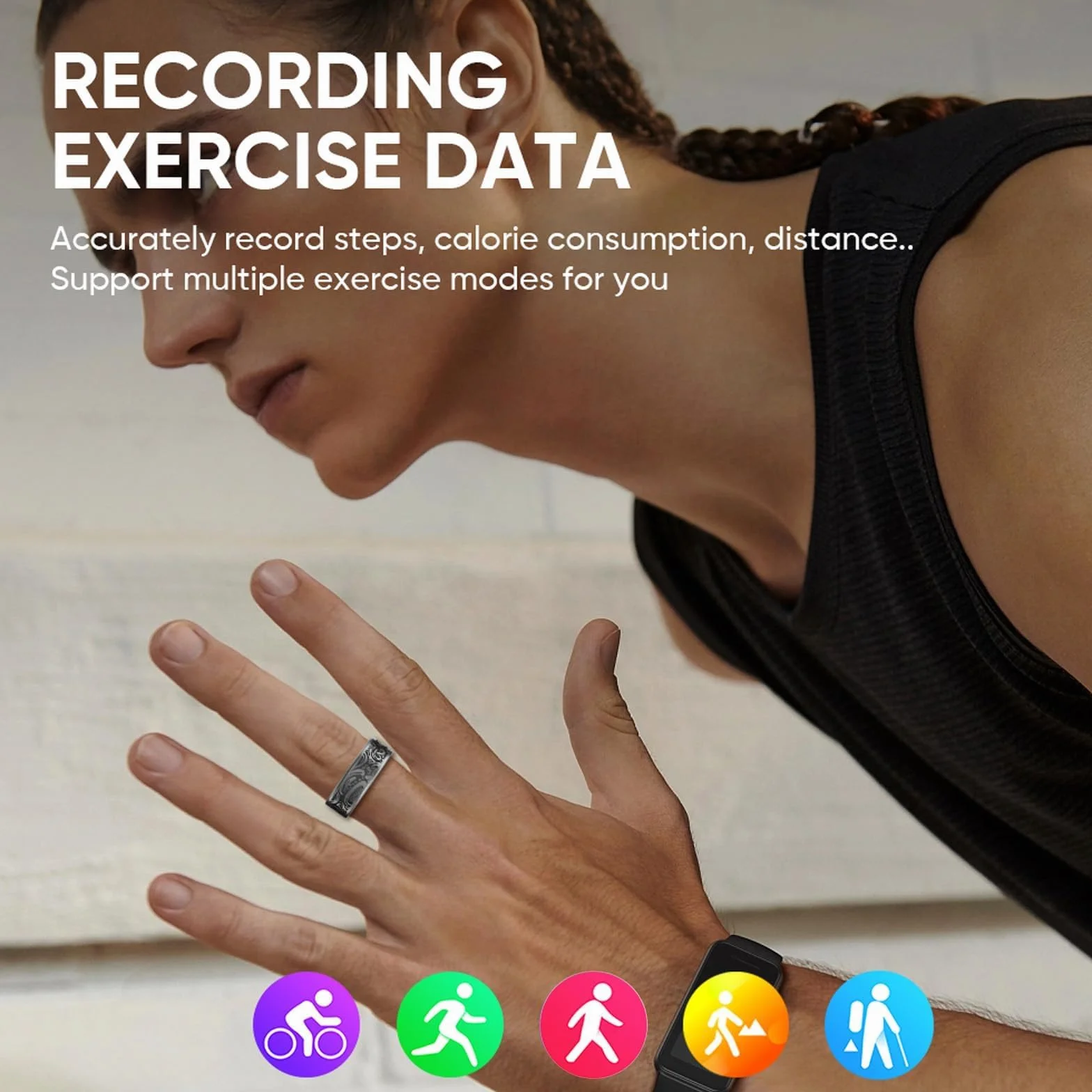 FindTime Bague intelligente moniteur fréquence cardiaque sommeil pression artérielle oxygène sang podomètre calories étanche
