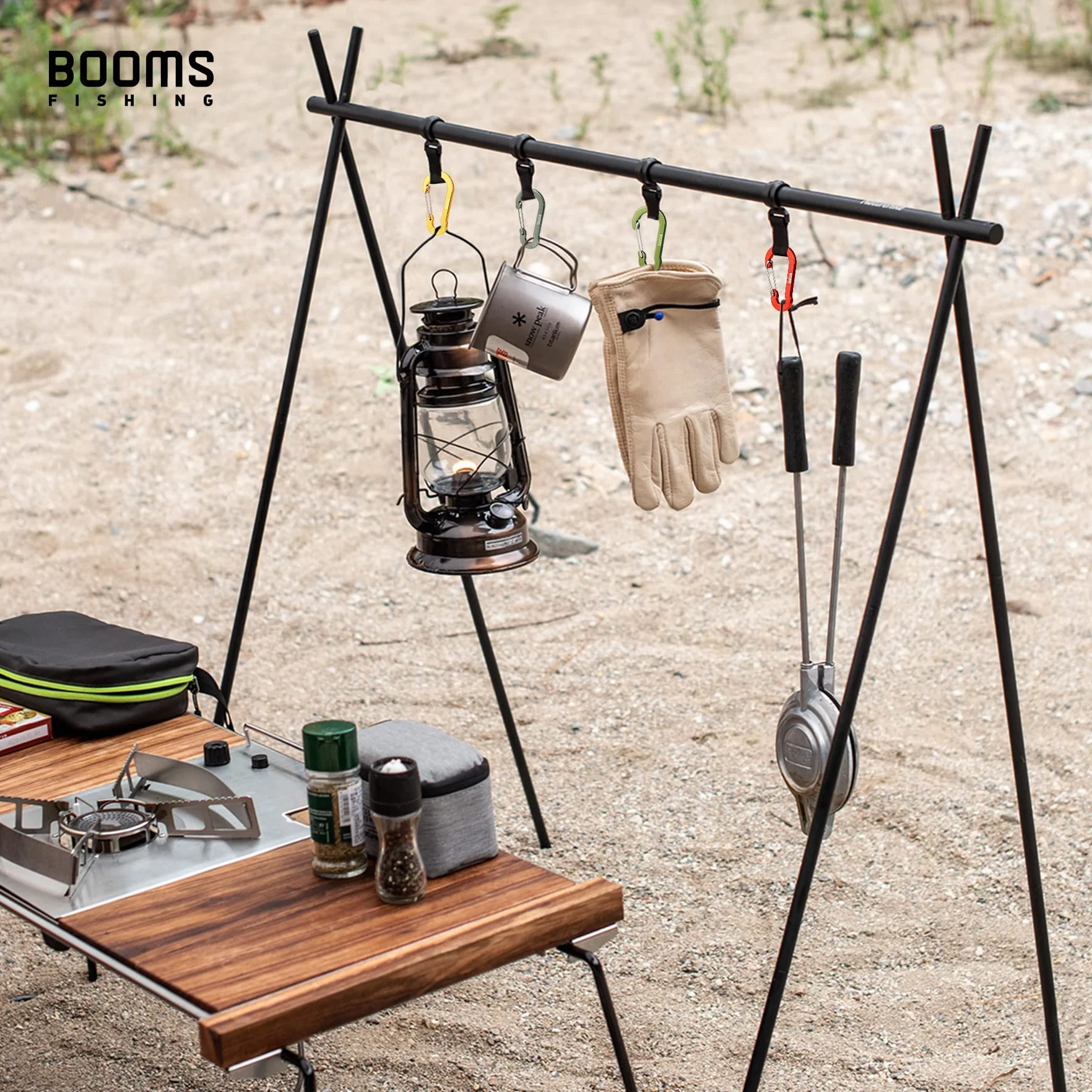 Booms Fishing CC5 Multi-Usage Clips Mousquetons 8 Pack 2.7" Porte clé