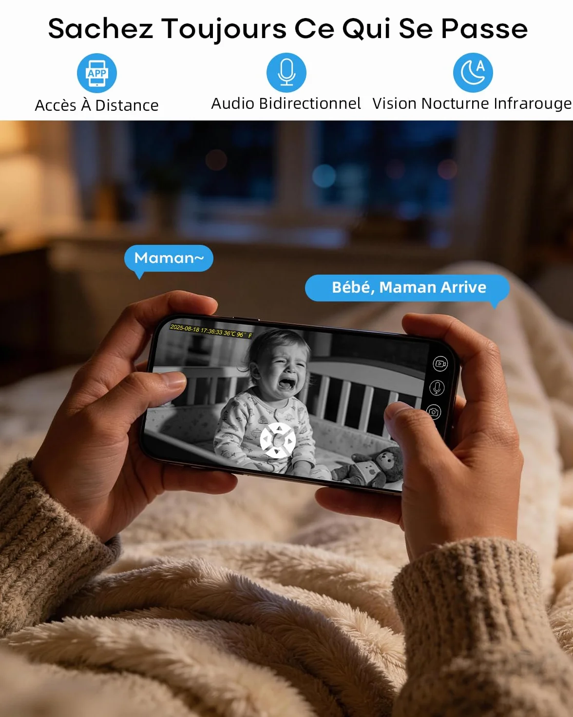 Xega 4G LTE Camera Surveillance Interieure sans Fil avec Carte Sim, 2K Caméra sans WiFi pour Bébé/Animaux, 7800mAh Batteries, PTZ Camera Vision Nocturne, PIR Détection, Audio Bidirectionnel, IP65