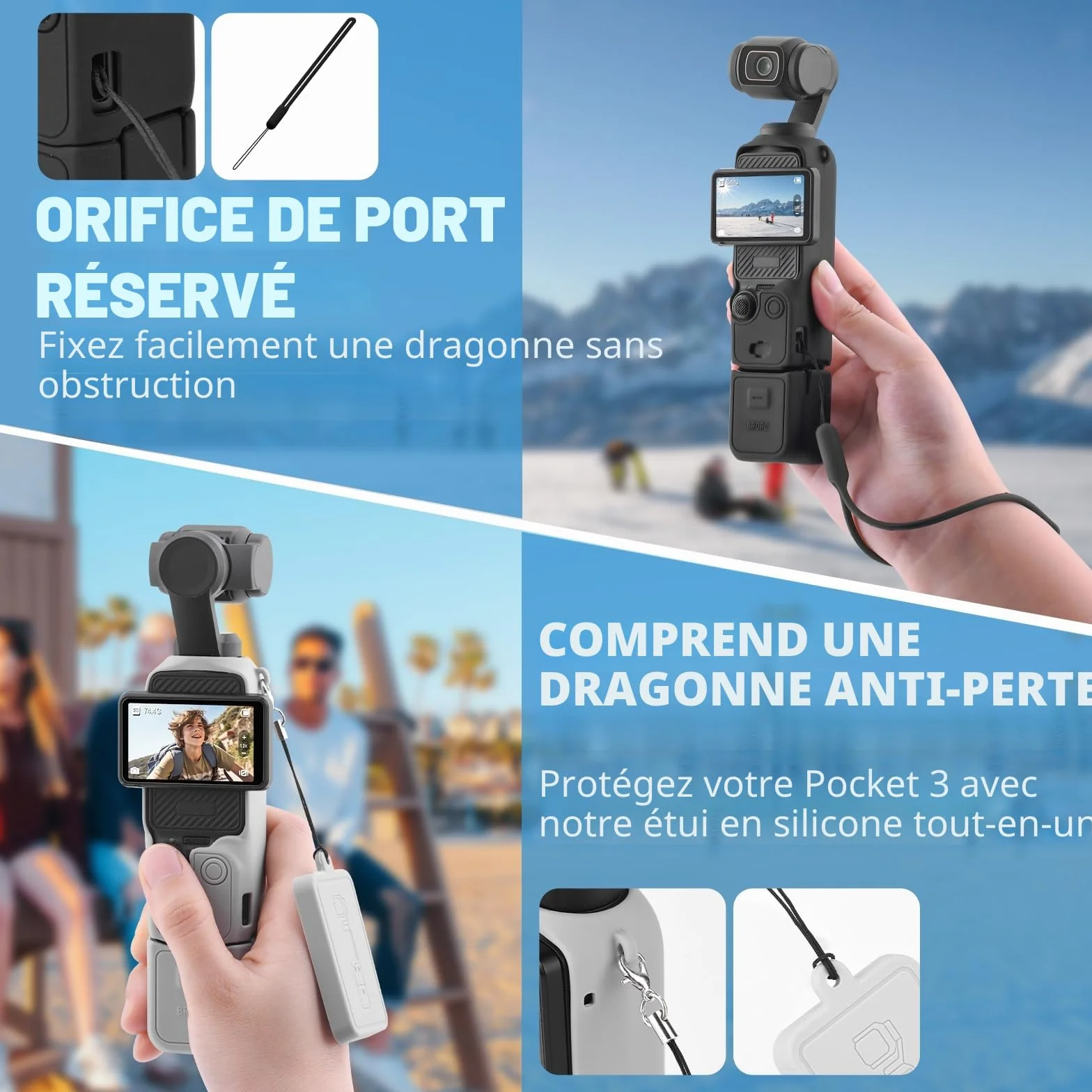 BRDRC Pocket 3 Creator Combo Coque en silicone