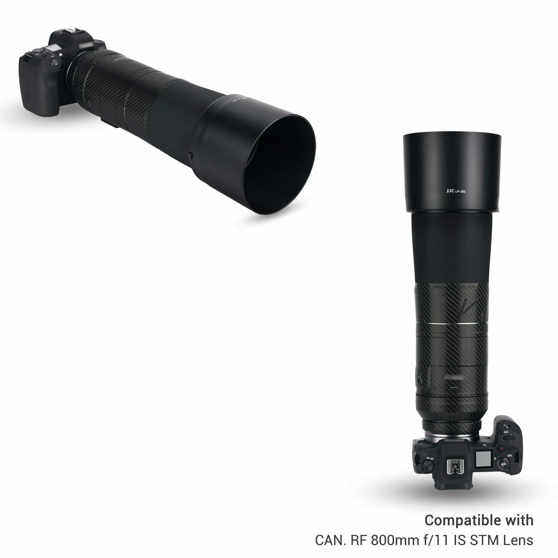 JJC Pare-Soleil à baïonnette pour Objectif Canon RF 800 mm f/11 is STM & Canon RF 200-800mm f/6.3-9 is USM sur Appareil Photo Canon EOS R R5 R6 RP DSLR – Remplace Canon ET-101