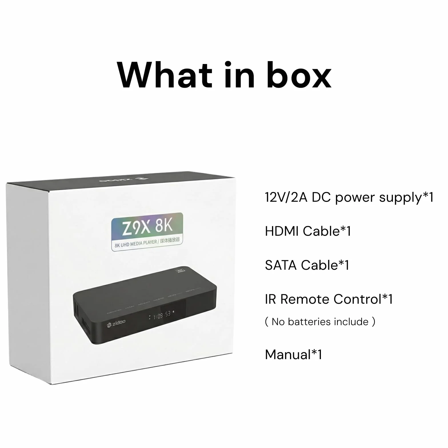 zidoo Z9X 8K - 8K HDR Lecteur multimédia, système d'exploitation Android 11, processeur Amlogic S928X-K 6G + 64G, Moteur vidéo VPU et Moteur d'image VS10, Blu-Ray 4K Ultra HD, BDMV/ISO, pour Lecture