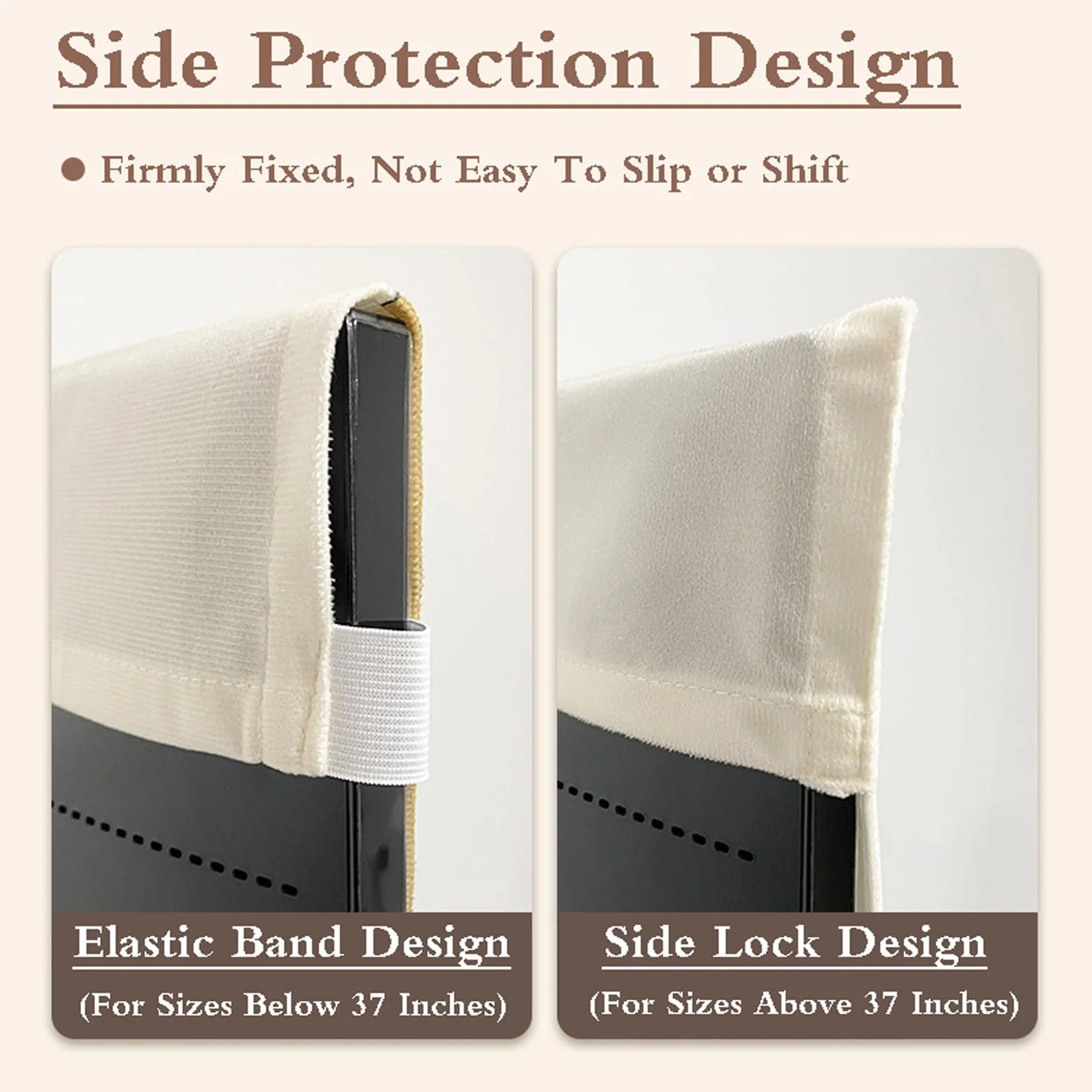 Cache-PoussièRe pour TéLéViseur,Housse pour TéLéViseur éLastique,Couverture De TéLéVision Housse D'éCran Protection,Respirant Housse De Protection pour TV,pour 32 à 65 Pouces