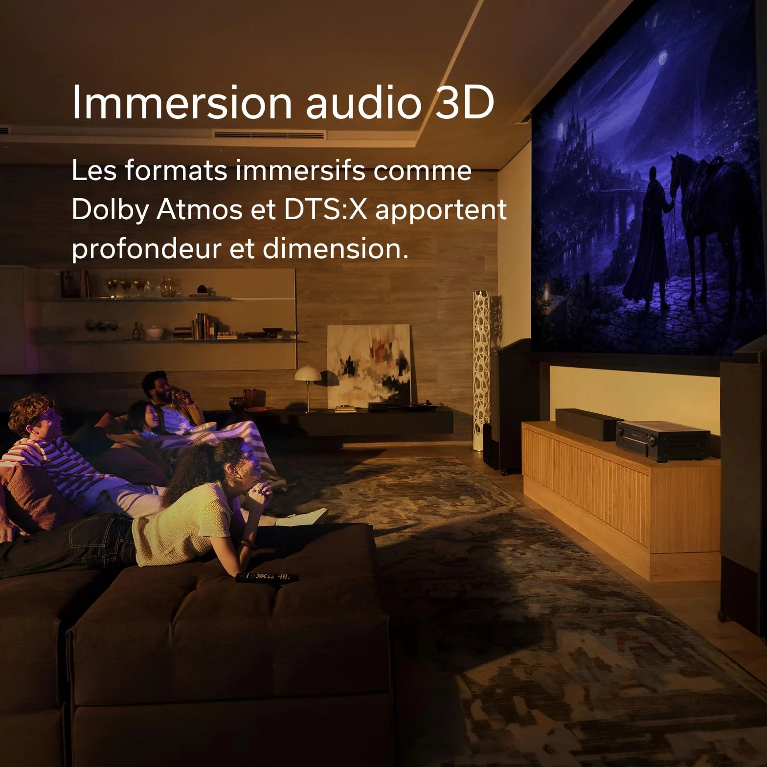 Denon AVC-X3900H Amplificateur Home Cinéma 9.4 Canaux 105W Dolby Atmos DTS:X Auro-3D IMAX Enhanced HDMI 8K HEOS Multiroom Noir