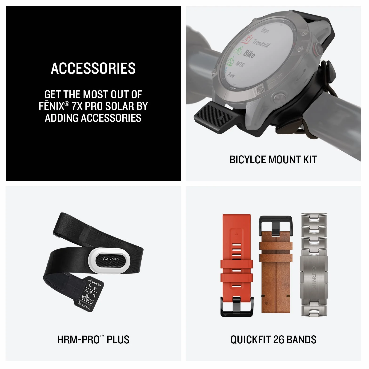 Garmin fēnix 7X Pro Solar Montre GPS Multisports connectée Boîtier 51 mm Bracelet Noir