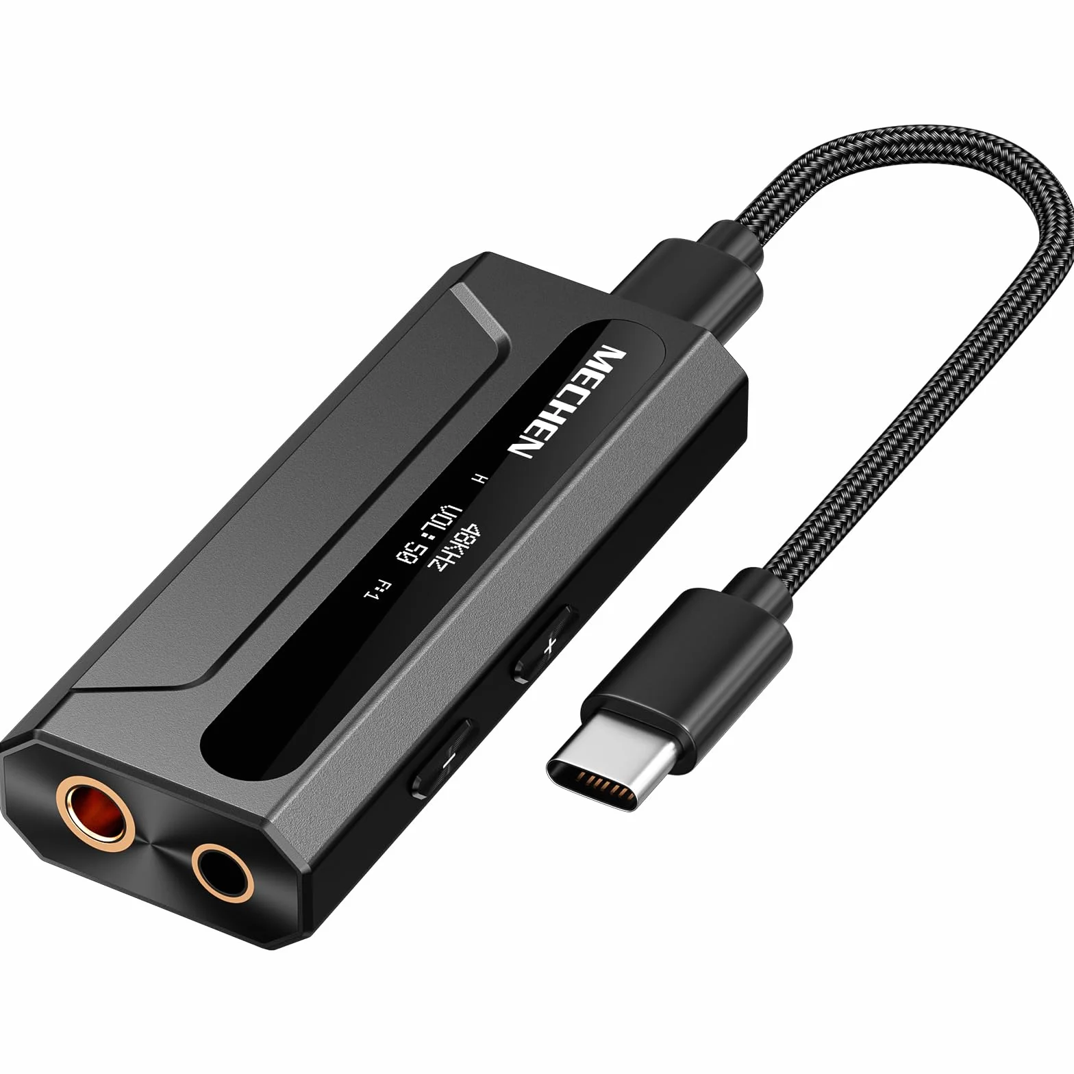 MECHEN AP10 Amplificateur de casque DAC avec ES9028Q2M & ES9603Q, prend en charge 384 kHz/DSD256, double sortie 3,5 mm + 4,4 mm, pour smartphone/PC/ordinateur portable/lecteur