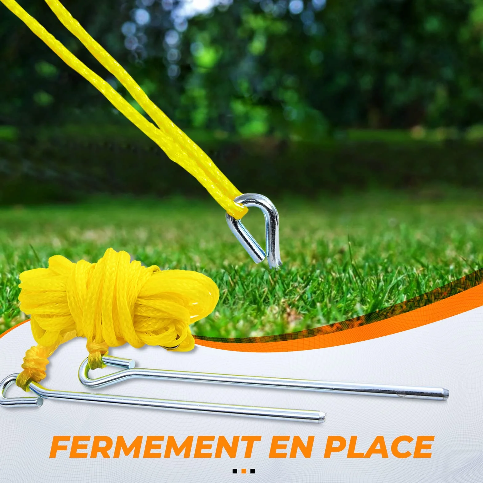 Filet de Volleyball Professionnel Plein Air 9.75M x 0.9M avec Poteaux Acier Hauteur Réglable