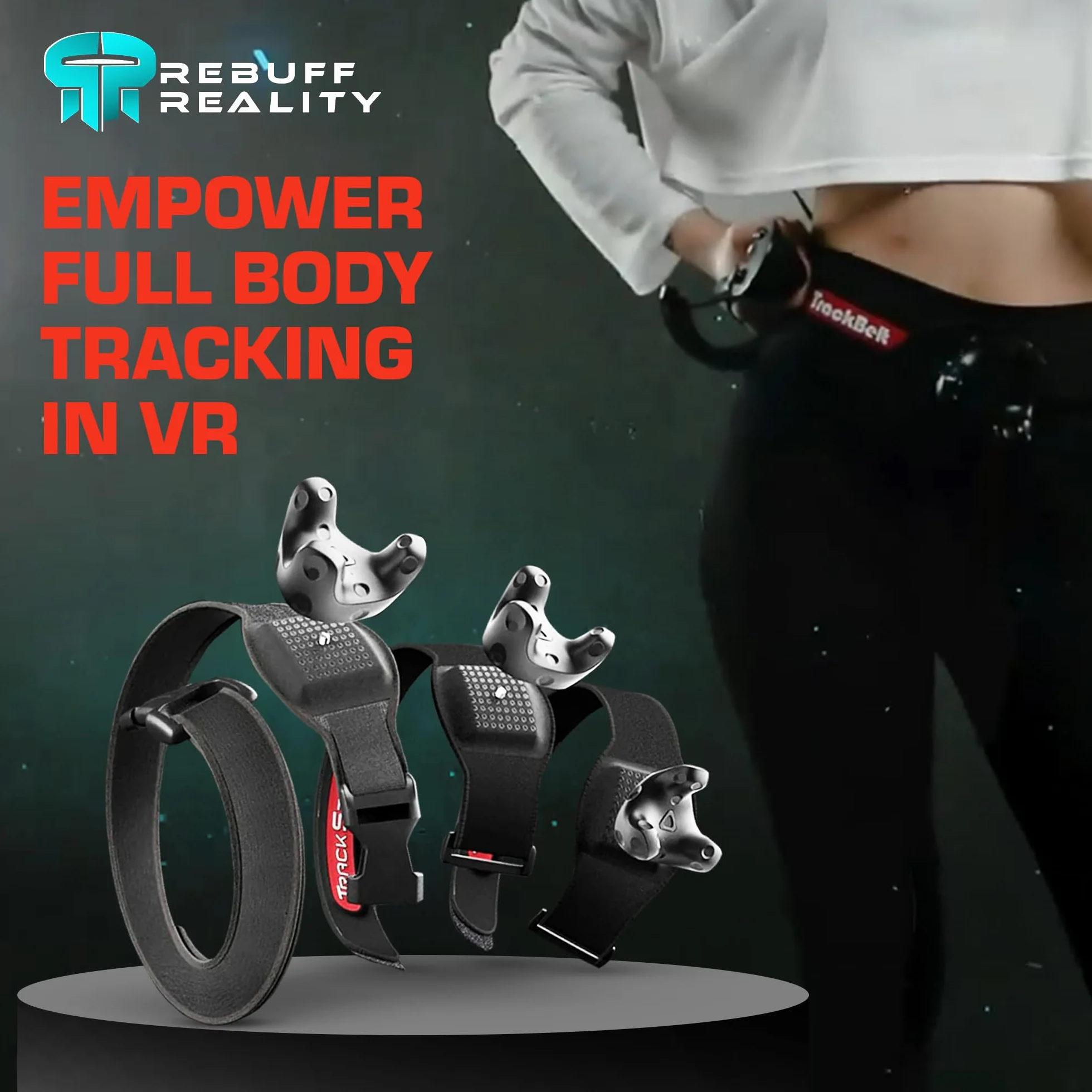Rebuff Reality TrackBelt + 2 TrackStraps Tracker VR de Corps Entier pour VIVE Tracker