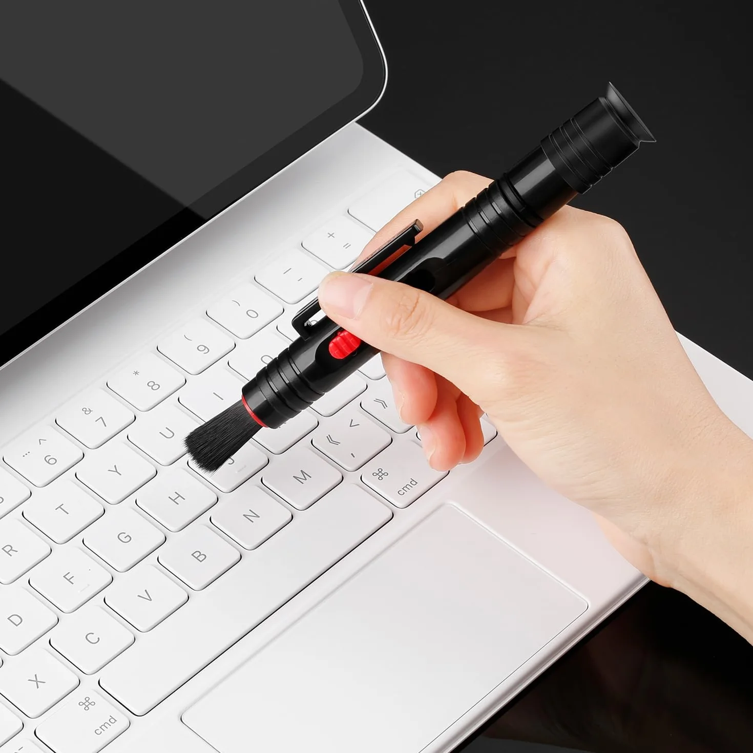 K&F CONCEPT Stylo de Nettoyage pour Objectif Brosse de Nettoyage Douce et Spéciale pour Objectif d'Appareil Photo, Filtres, Viseurs, Téléphones, Ordinateur, Tablette et Ordinateur (Modèle 2 en 1)