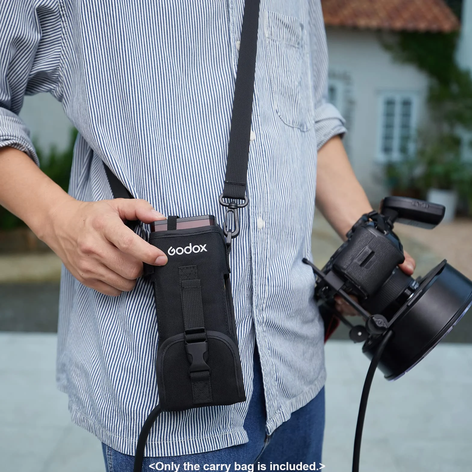 Godox CB-57 Sac de Transport Portable avec bandoulière réglable pour Flash Godox AD200/ AD200Pro
